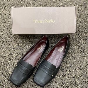Franco Sarto Tesica Black Loafers (Size 7) NEW